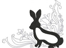 Stickdatei - Bunnies in the garden 7